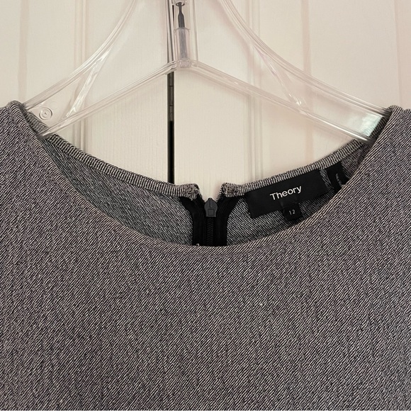Theory Albita Dress in Blue/Grey Size 12 - Picture 4 of 7